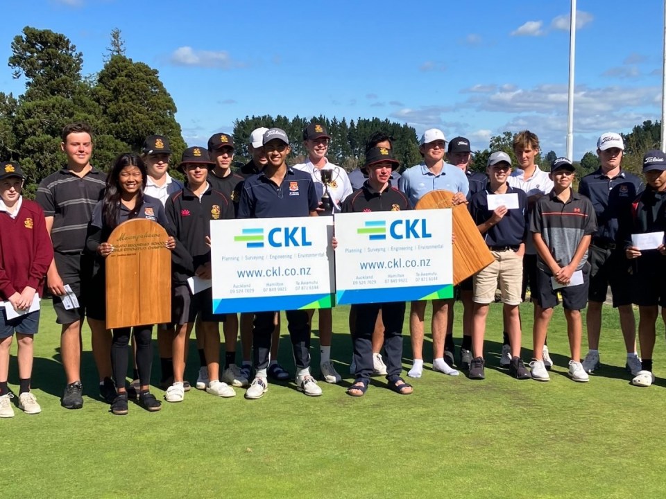 CKL supports school golf scene with Waikato Golf Association