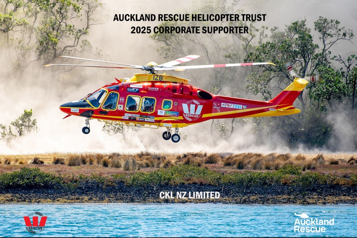 CKL is 2025 Corporate Sponsor of the Auckland Rescue Helicopter Trust