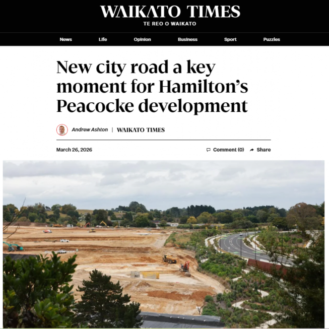 Peacocke reaches a key milestone as Hamilton’s southern growth takes shape
