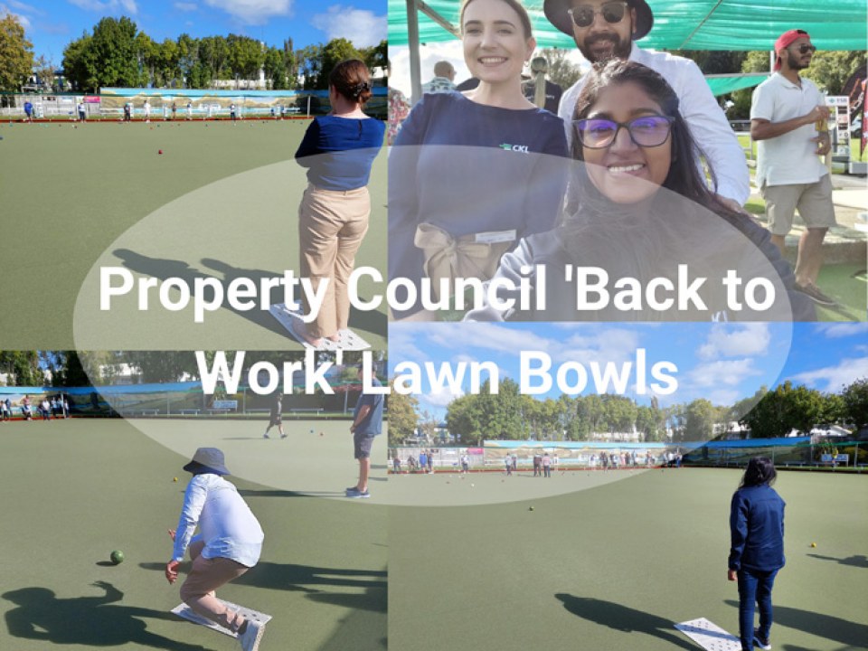 Property Council’s Back to Work Lawn Bowls